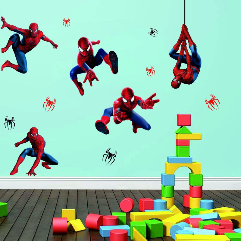 Spiderman Superhero' Wall Sticker (PVC Vinyl, 153 cm X125 cm)