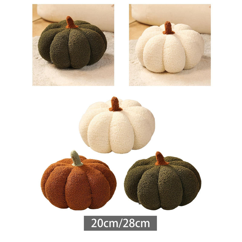 CALANDIS Pumpkin Throw Pillow Convenient Decorative Durable for Birthday Halloween Party 20Cm White