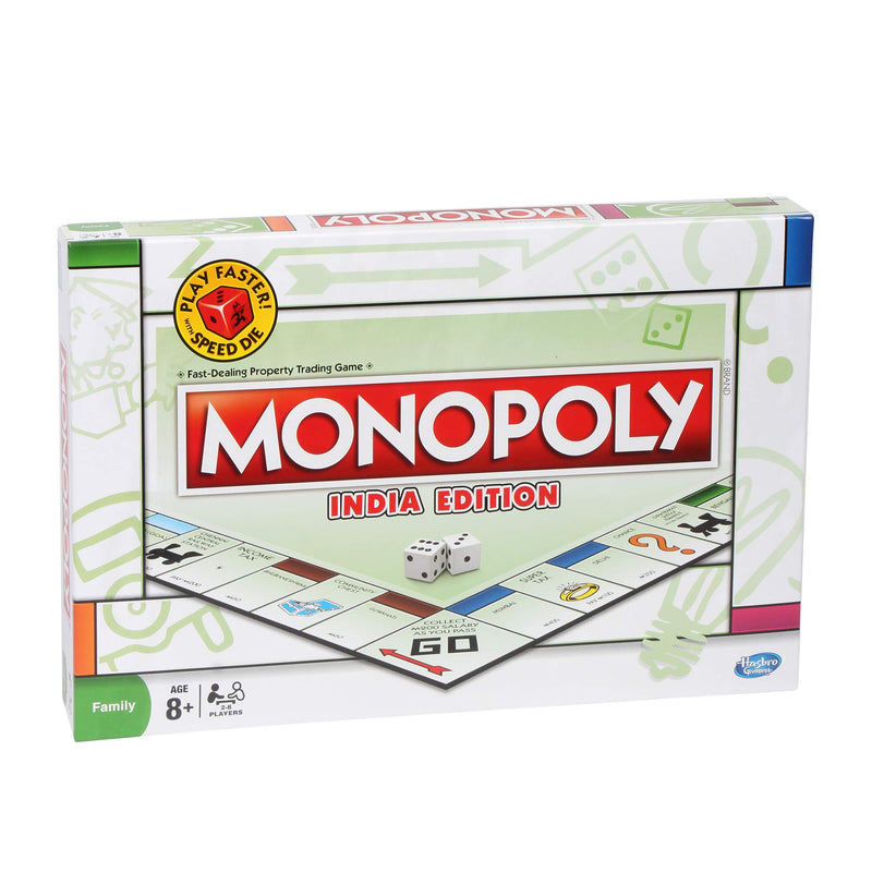 MONOPOLY India Edition Game, Board Game & Puzzles for Families and Friends, Toys for Kids, Boys and Girls Ages 8 and Up, Fantasy Gameplay, Strategy Board Game