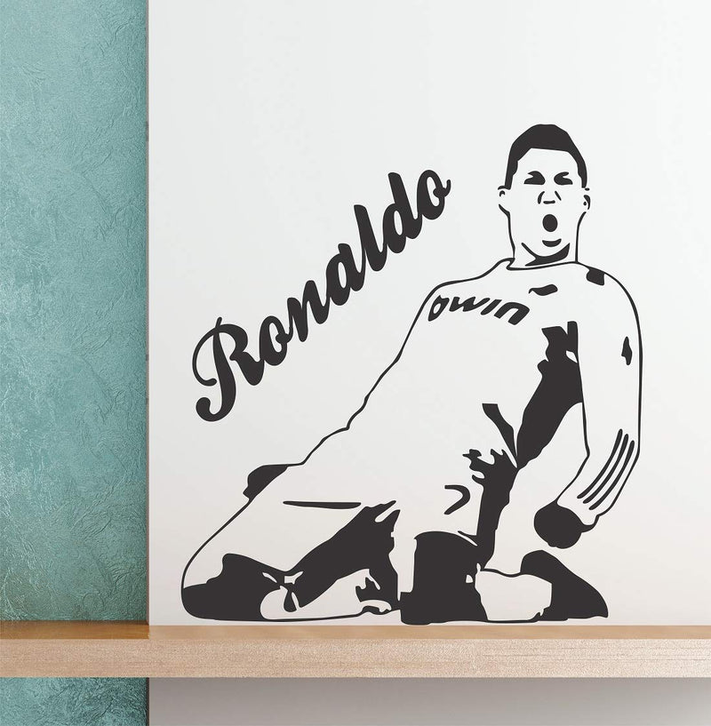 Wallzone Ronaldo CR 7 Large Vinyl Wallsticker(60 cm x 50 cm)