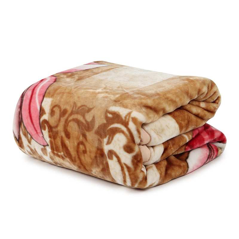 Signature Kautilya Luxuriously Super Soft Double Ply Faux Mink Blanket – Heavyweight 4.5kg for Ultimate Winter Warmth 220x240CM 4.5Kg (Autumn Blossoms)