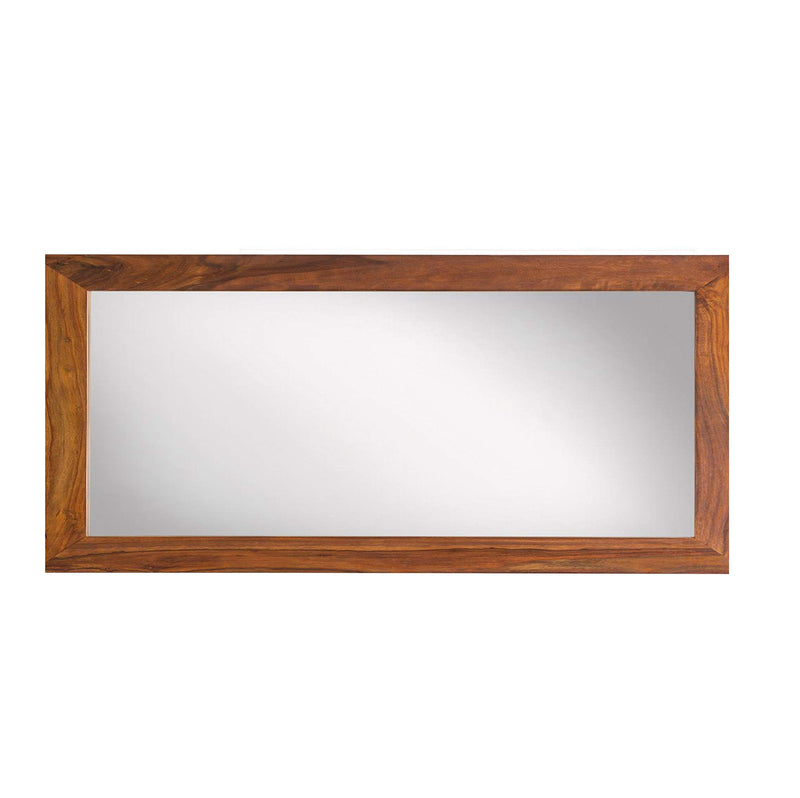 Angel's Solid Sheesham Wood Mirror Frame Without Mirror (Honey Finish, 22X46)