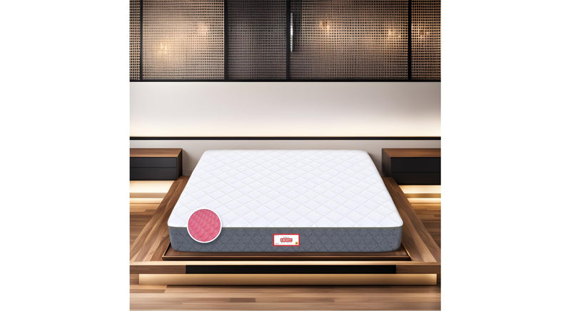 Coirfit Twin DLX Dual Comfort, Hard and Soft with SRTX Tech. 6 inch Queen High Resilience (HR) Foam Mattress (L x W: 80 inch x 60 inch),with 5 Years Warranty