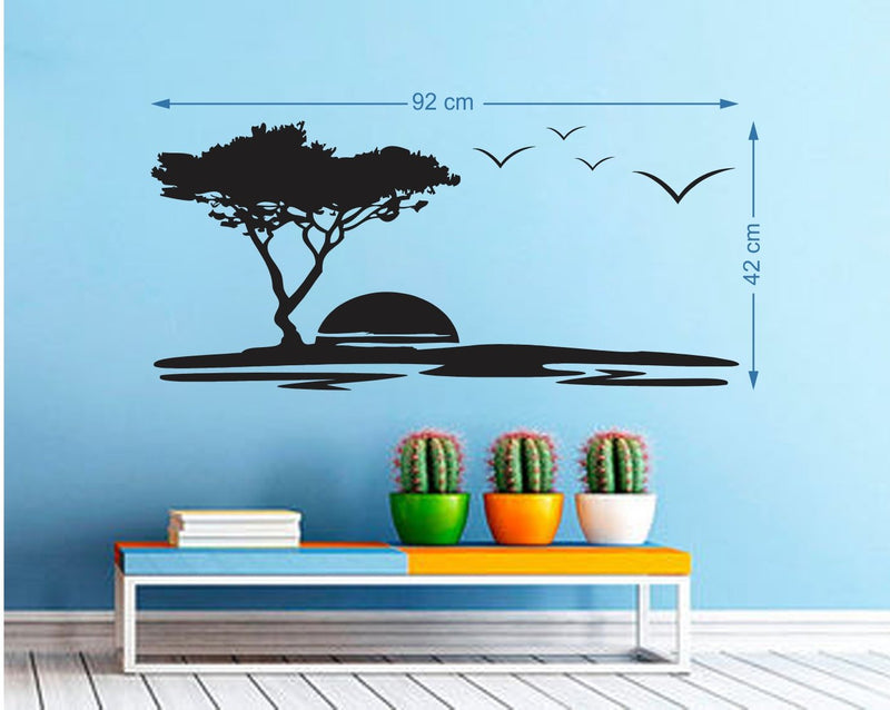 Quote Koshish Self Adhesive VinylWaterproof Decorative Wall Stickers for Hall, Bedroom, Kitchen and Furniture