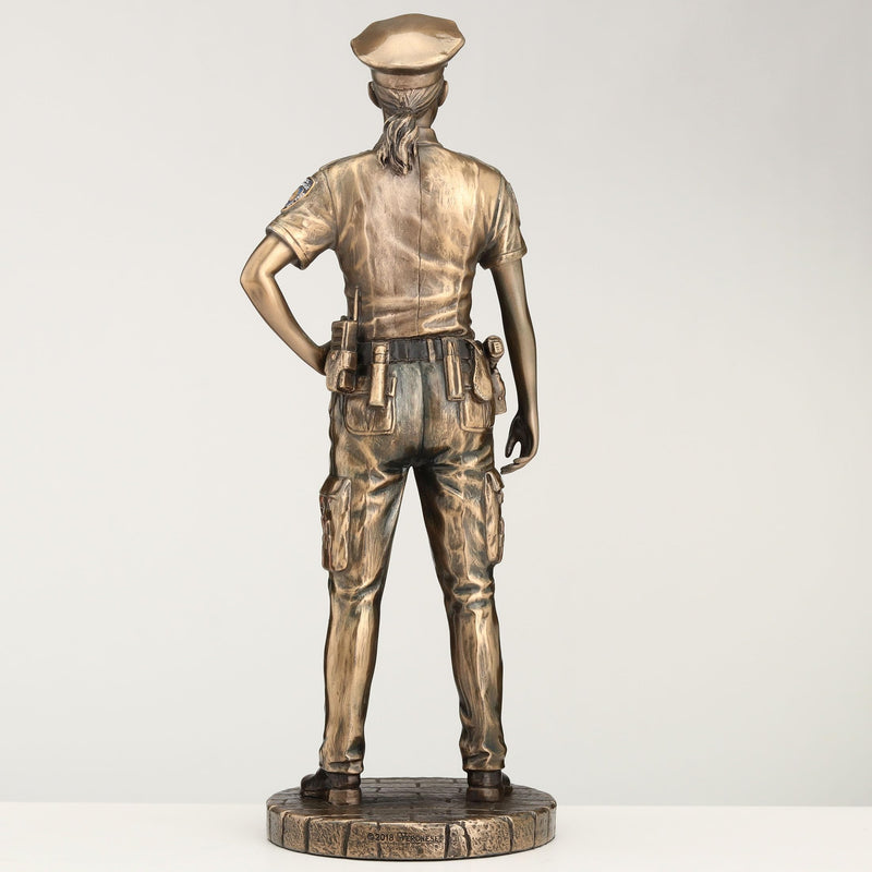 Veronese Design Police Woman to Protect and Serve Police Officer Tribute Statue