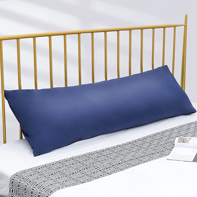 ATOOTFUSION Polyester Luxury Ultra Soft Full Body Pillow Insert for Sleeping (Navy Blue, 20"x54")