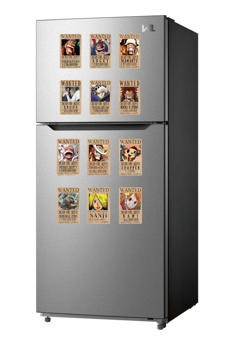 CheckPoint - Plastic PVC Fridge Magnet One Piece anime Set of 12 (2)