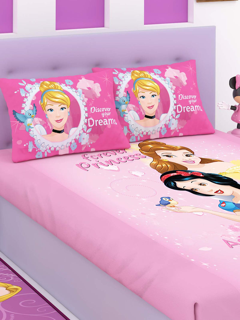 Disney Princess Cotton Double Bedsheet 270 x 270 cm