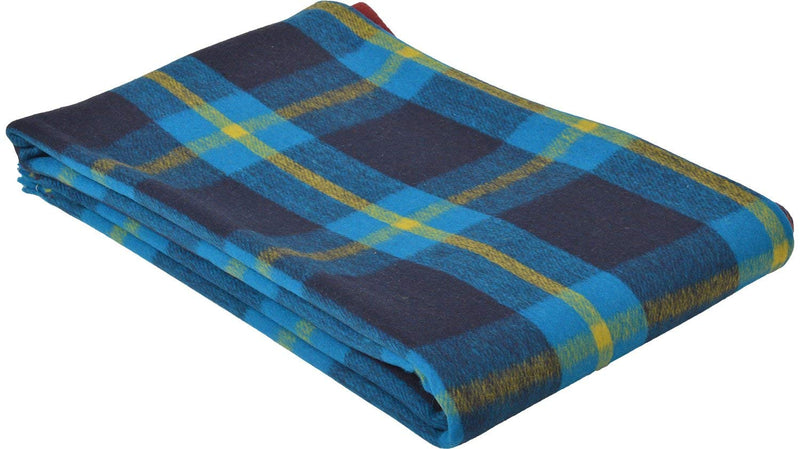 OMAJA HOME Luxury Pure Wool Blanket Single Bed for Hotel/Guest House/Hospital/College Pack of 1 (Multicolor)