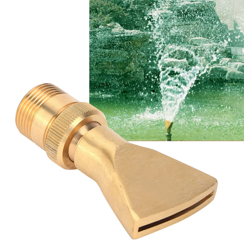 Water Fountain Nozzle, Sprinkler Spray Head Fountain Nozzle Brass for Garden for Park for Pond(4 Points Inner Wire + 6 Points Outer Wire)