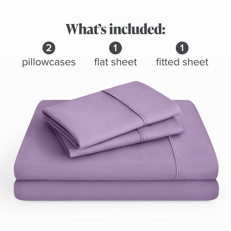 California King, Lavender : Premium 1800 Ultra-Soft Microfiber Collection California King Sheet Set, Hypoallergenic, Easy Care, Wrinkle Resistant, Deep Pocket (Cal King, Lavender)