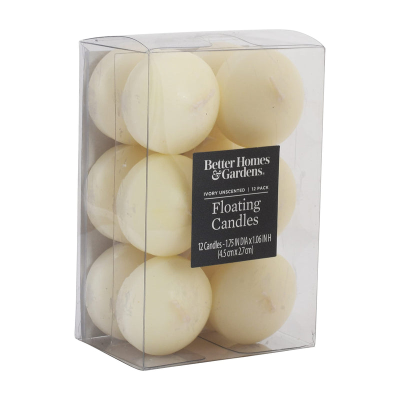 AURA Floating Nuggets Candle - Pack of 24 Ivory