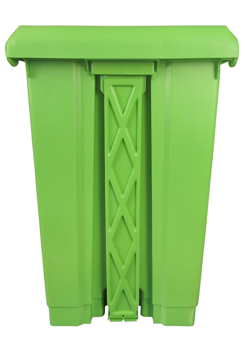 PUFFIN Pedal Dustbin 60 Litre Plastic Green Color