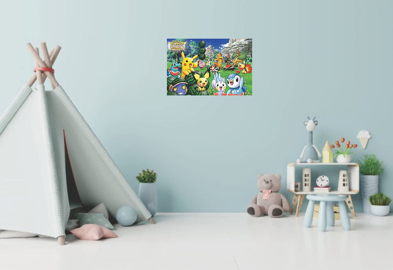 Byteon Pokemon Multicolor Wall Posters 18x12