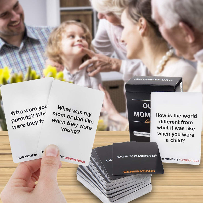 Chocozone Family 100 Conversation Starters Questions Game Card Games for Kids & Adults Gifts for 10+ Years Boys & Girls (Generations)