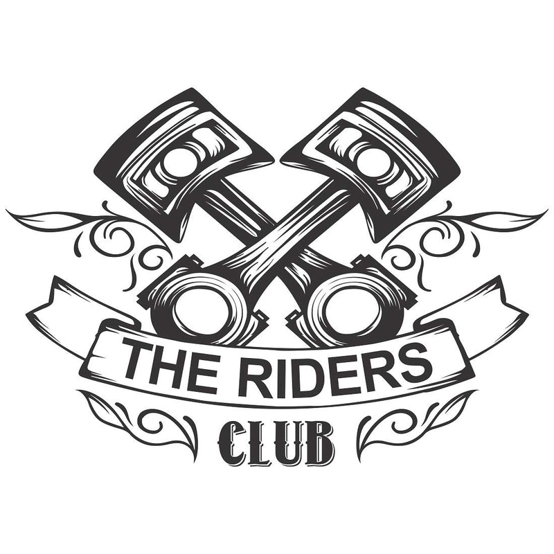 Tuffuk The Riders Club Large Vinyl Wallstickers for Home Decorations(50 cm x 70 cm)5TZ437