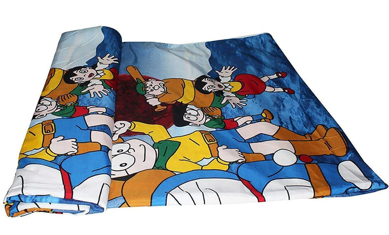 ROMAN HOME Cartoon Kids Design Print Single Bed/Double Bed Reversible AC Blanke/AC Dohar (Single Bed, Design 4)