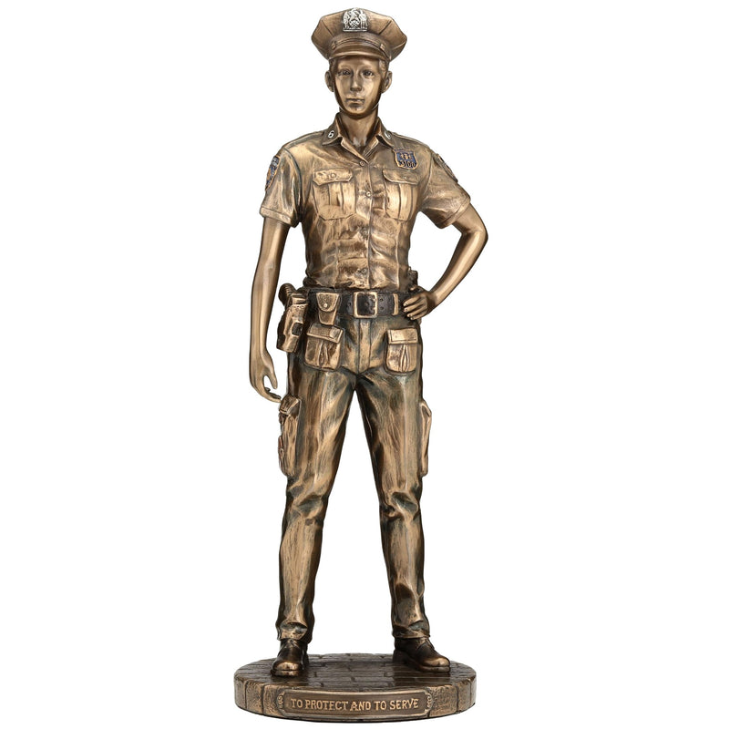 Veronese Design Police Woman to Protect and Serve Police Officer Tribute Statue