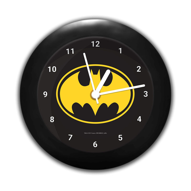 MCSID RAZZ Official DC Comics Batman Plastic Table Clock (Yellow)