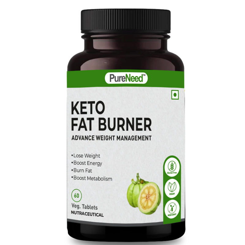 PureNeed Keto Fat Burner for Men & Women 1000mg | Weight Loss Supplement with Garcinia Cambogia, Green Coffee Beans, Green Tea Extract - 60 Tablets