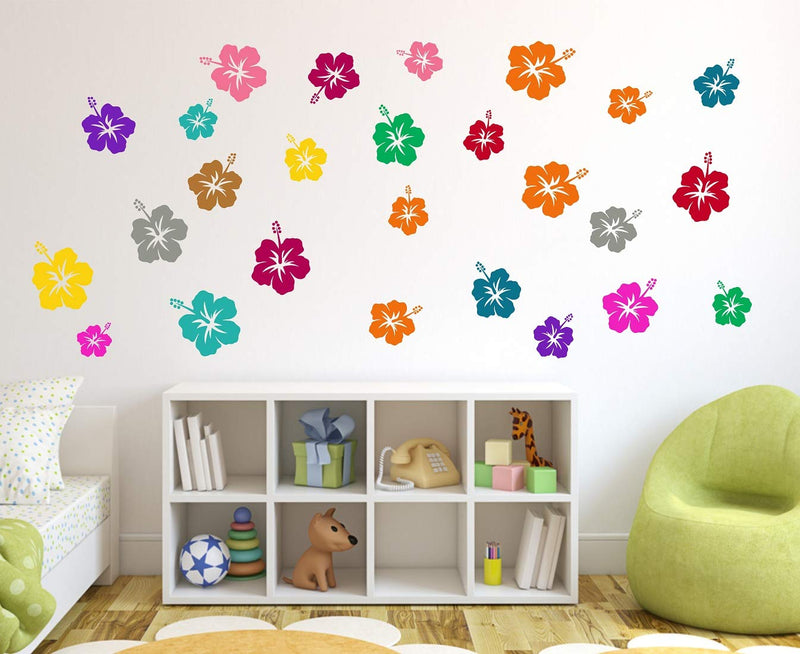 Tuffuk Colourfull Flowers Large Vinyl Wallstickers for Home Decorations(150 cm x 60 cm)5TZ275