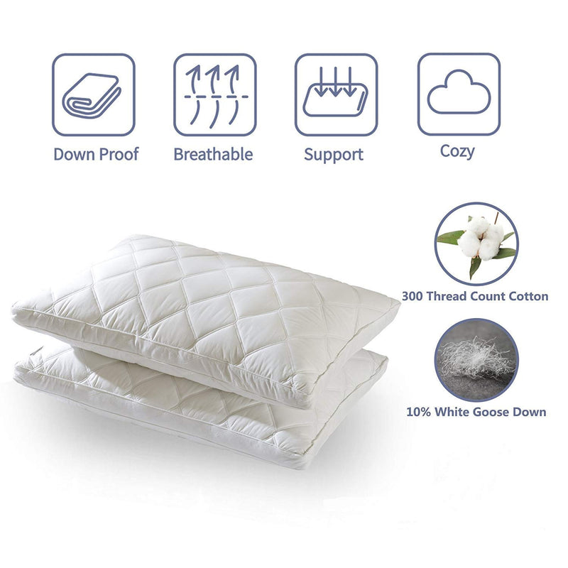 Shilpi Impex Microfiber Filled 17'' X 27 '' Pillows For Sleeping Pillows (1 Piece), White