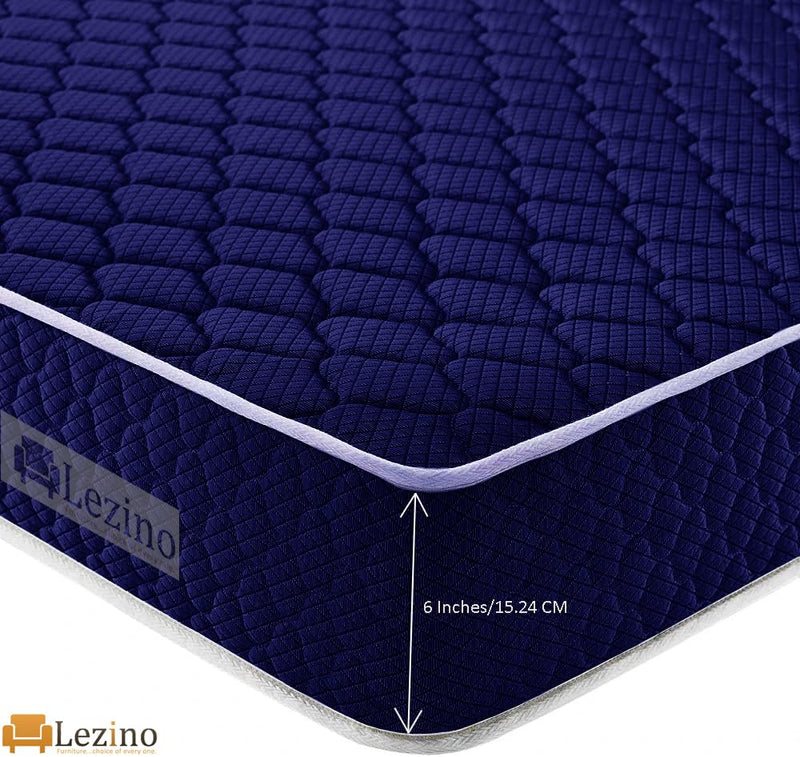 LEZINO Mattress | 10 Years Warranty | Mattress Single Bed, Orthopedic Mattress, Memory Foam Mattress, 6-Inch Bed Mattress (72x36x6 Inches, Medium Firm)