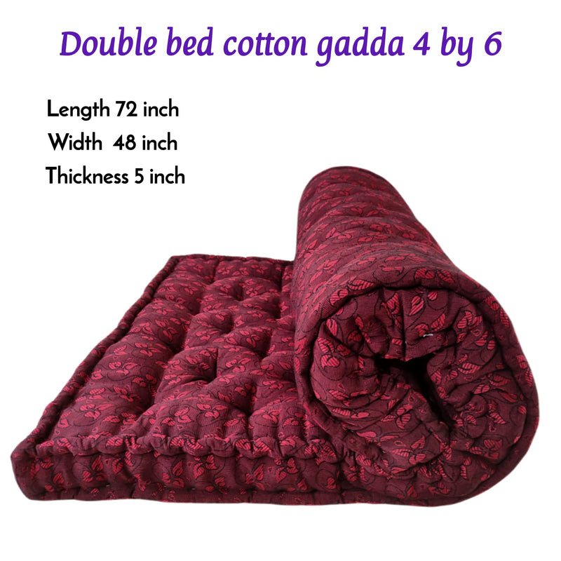 Cotton Mattress for doule Bed 4 by 6 feet Size | Double Bed Cotton gadda | gadda Double Bed Cotton Material