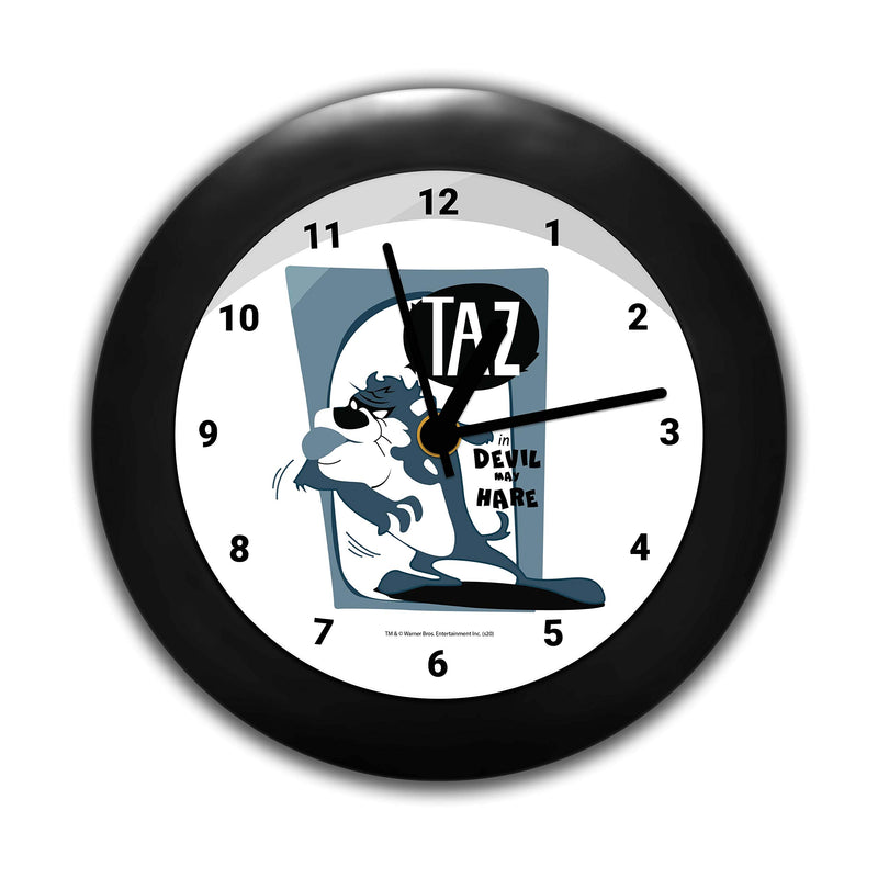 MCSID RAZZ- Looney Tunes - Taz Retro Table Clock Desk Clock |Table Clock for Office, Birthday Gift Officially Licensed by Turner Entertainment Co, USA (India)