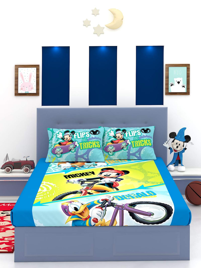 Disney Mickey Mouse Cotton Double Bedsheet 270 x 270 cm