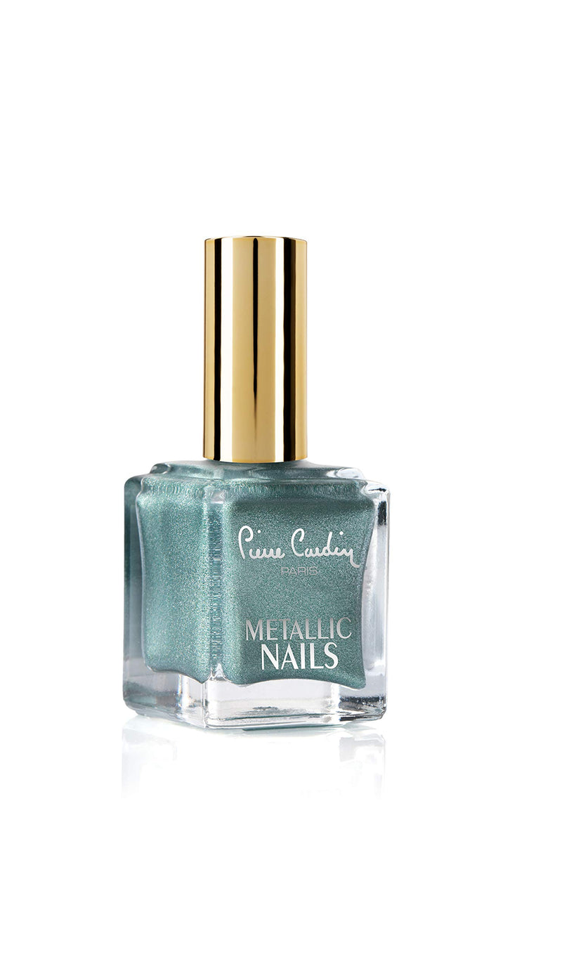 Pierre Cardin Paris Metallic Nail Paint, Shining, Green 119, Long Lasting Luxury Polish with Perfect Tenacity, Cruelty-Free, Vegan, Eco-Friendly, Non-Toxic Formula