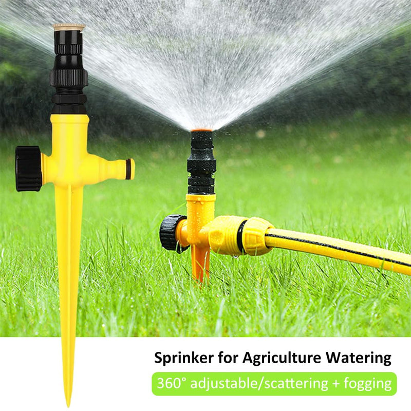 HASTHIP® 3pcs Garden Sprinker for Garden Agriculture Watering, 360° Rotating Irrigation Sprinkler Adjustable Irrigation Angle Sprinkler, Gardening Watering Systems for Outdoor Grass Garden Yard Lawns