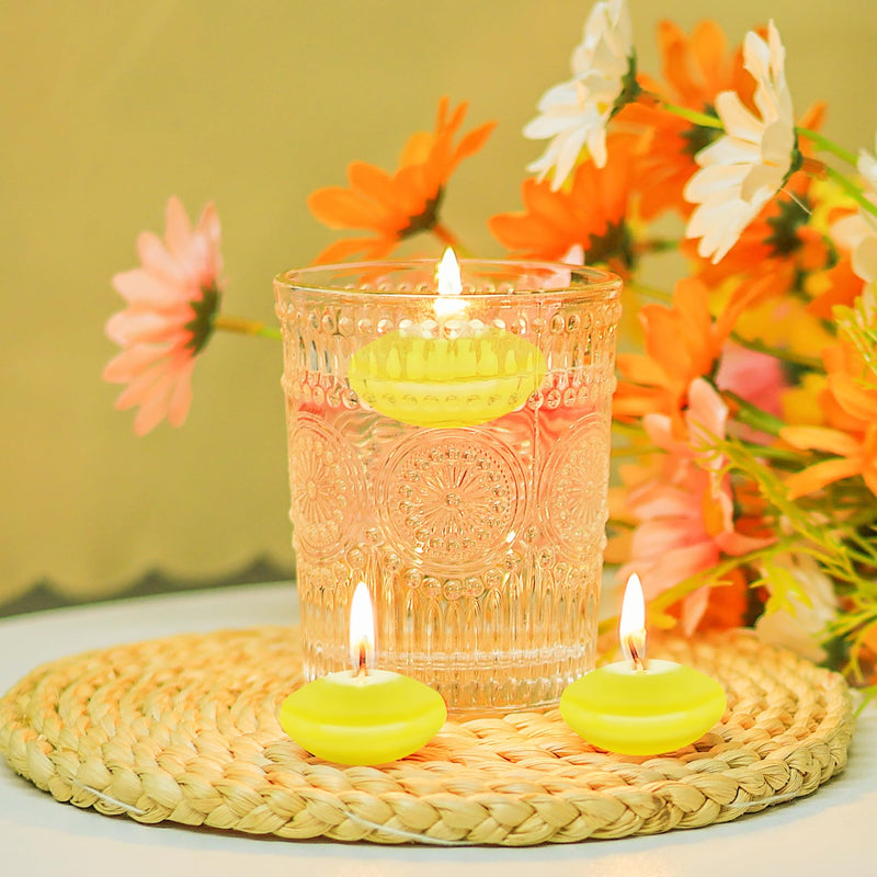 20 Pcs Floating Candles Centerpieces, 1.5 Inch Unscented Floating Candles Small Decoration, Floating Candles Vases for Valentine's Day, Thanksgiving, Wedding, Holiday, Parties and Home Decor