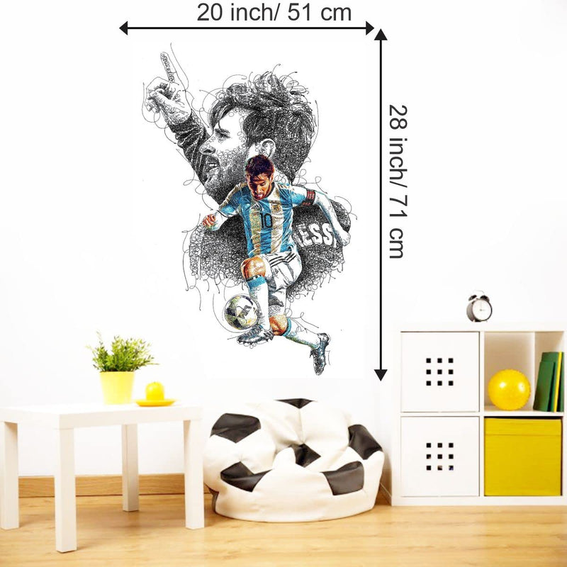 DivineDesigns Messi 10 Wall Sticker