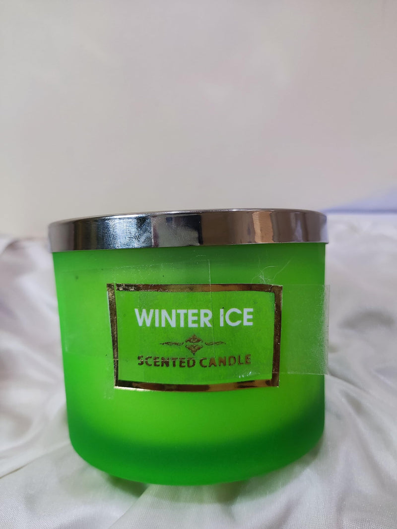 3 Wick Candle | Aroma Candles for Home Decoration | Scented Candle |Long Lasting Premium Candles | Gift | diwalik Gift Box (Winter Ice)