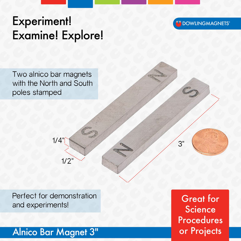 3 BAR MAGNETS SET OF 2