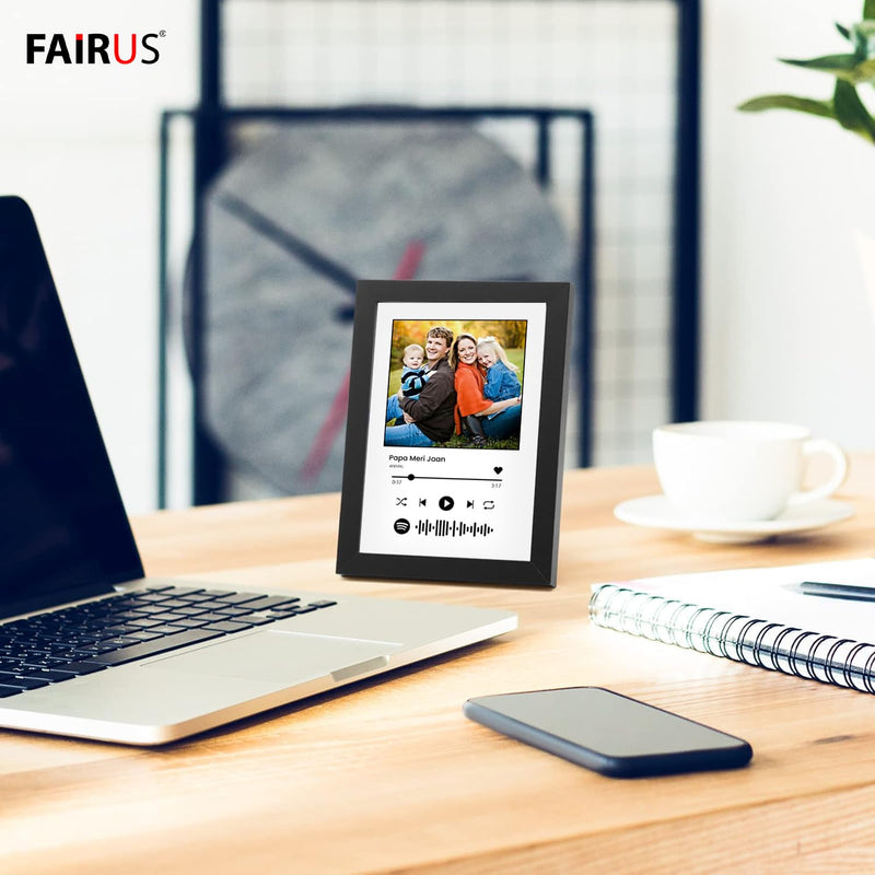 Fairus Spotify Frame With Your Photo, Message and Dedicated Song