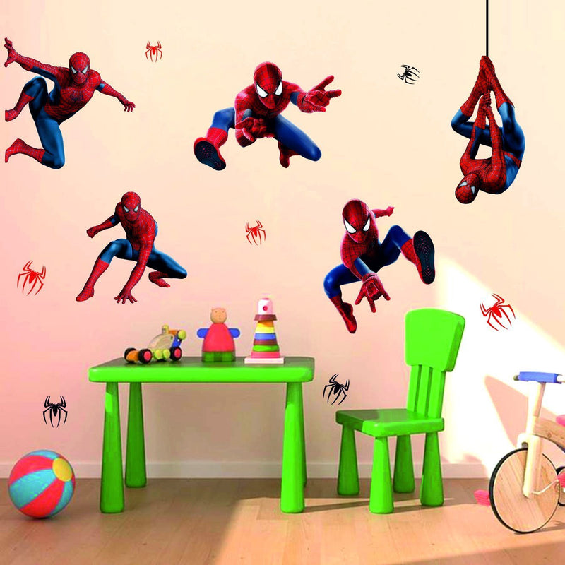 Spiderman Superhero' Wall Sticker (PVC Vinyl, 153 cm X125 cm)