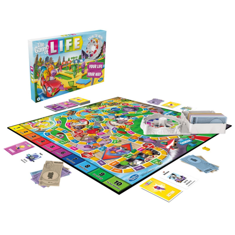 Hasbro Gaming - The Game of Life Board Game, Fun Board Game for Families and Kids, Classic Board Game for Boys & Girls Ages 8 and Up, Game for 2-8 Players