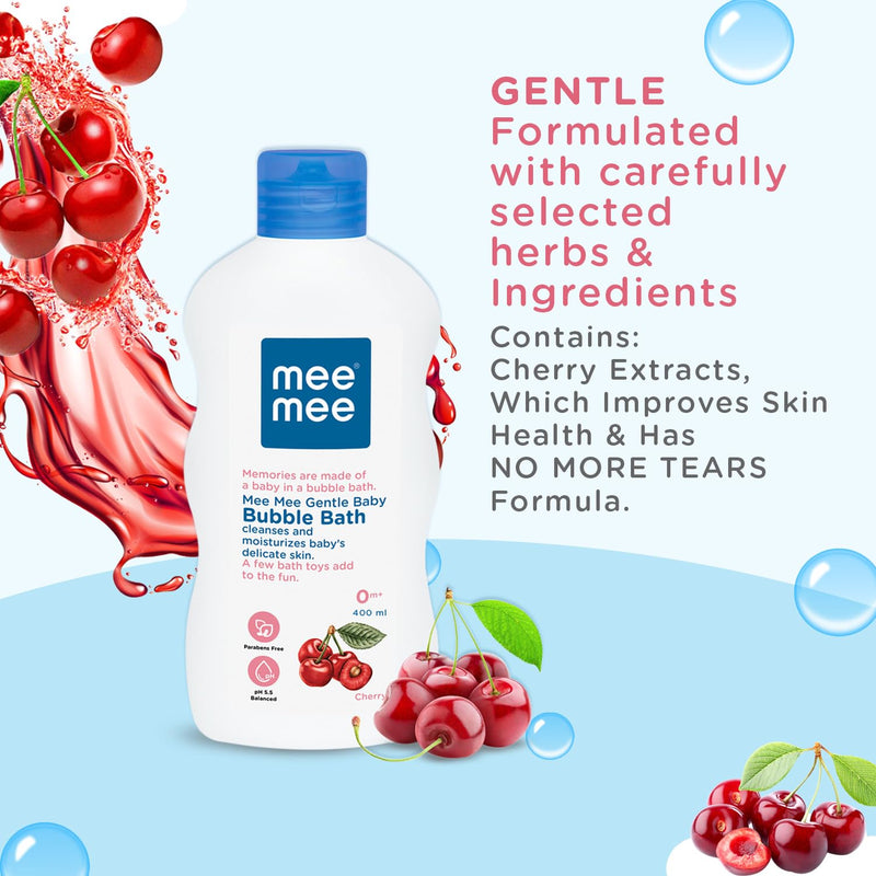 Mee Mee Gentle Baby Bubble Bath, White, 500ml