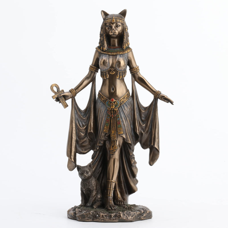 Veronese Design Bastet Egyptian Goddess of Protection Statue Sculpture 10" Tall