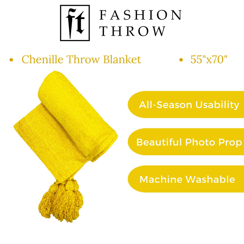 Fashion Throw Sofa Throw, Throws for Sofa and Couch, Sofa Throws for 3 Seater (Size : 70X55 inch) (Yellow)