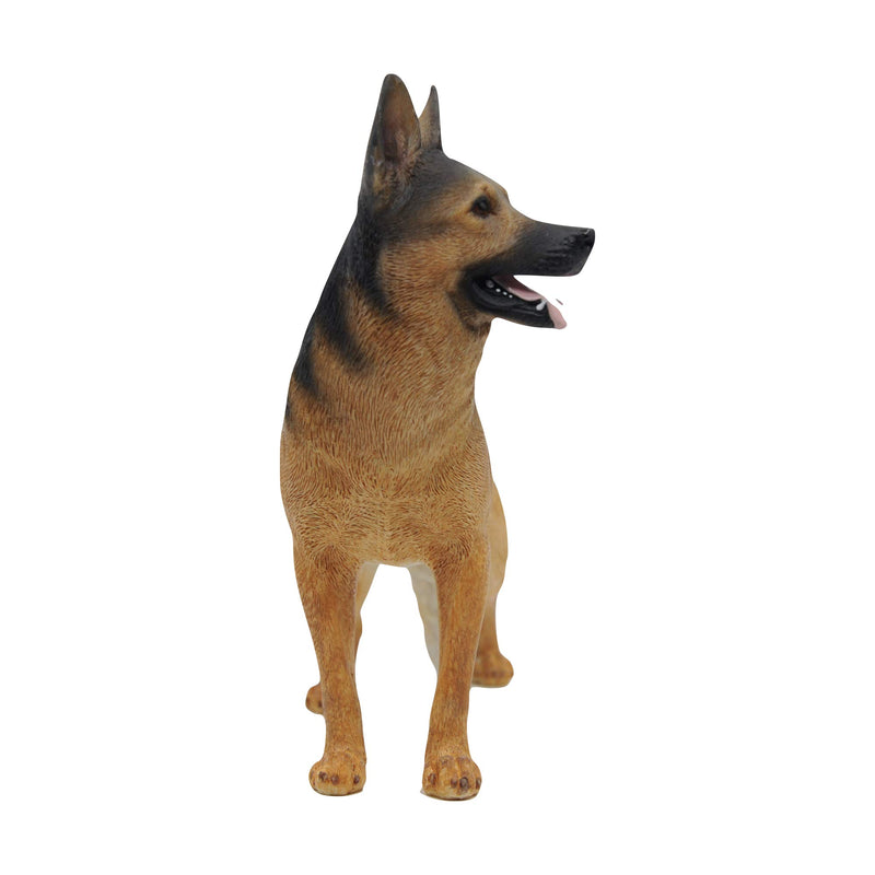 Comfy Hour Doggyland Collection, Miniature Dog Collectibles 7” Standing German Shepherd Wolf Figurine, Realistic Lifelike Animal Statue Home Decoration, Polyresin