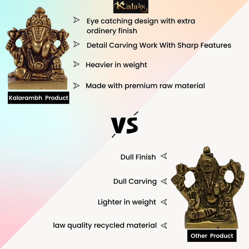 KALARAMBH Brass Leaf Design Fancy Cigarrete Ashtray for Home Living Room Table Decor Git Items Collectible Handicraft Art, Yellow, 8 x 9.1 x 0.7 Inch (L x W x H)
