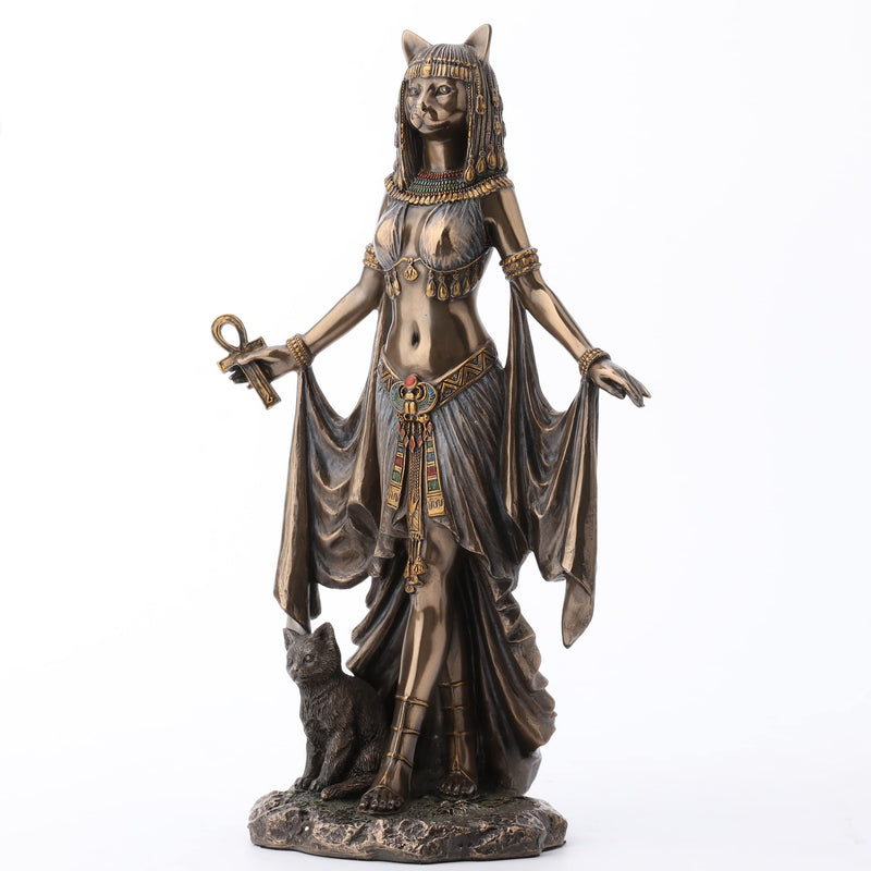 Veronese Design Bastet Egyptian Goddess of Protection Statue Sculpture 10" Tall