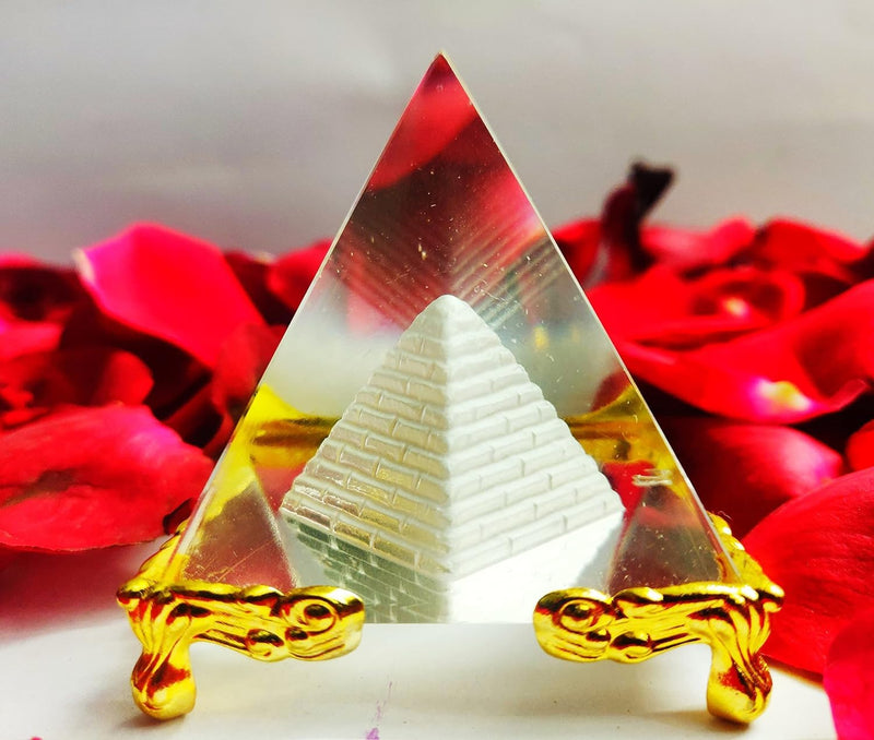 Crazy Sutra Feng Shui Power Combo Education Tower with Crystal Pyramid - Best for Positive Energy Prosperity Success Career and Luck