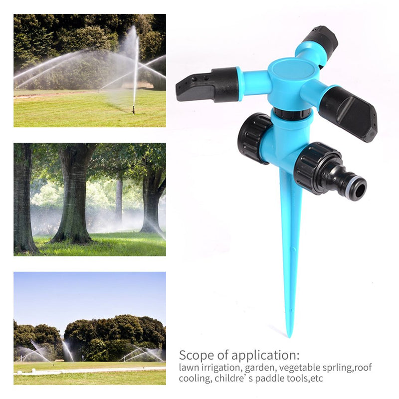 Kadaon Garden Sprinkler, 360Ã‚° Rotating Lawn Sprinkler with up to 3,000 Sq. Ft Coverage - Adjustable, Weighted Gardening Watering System