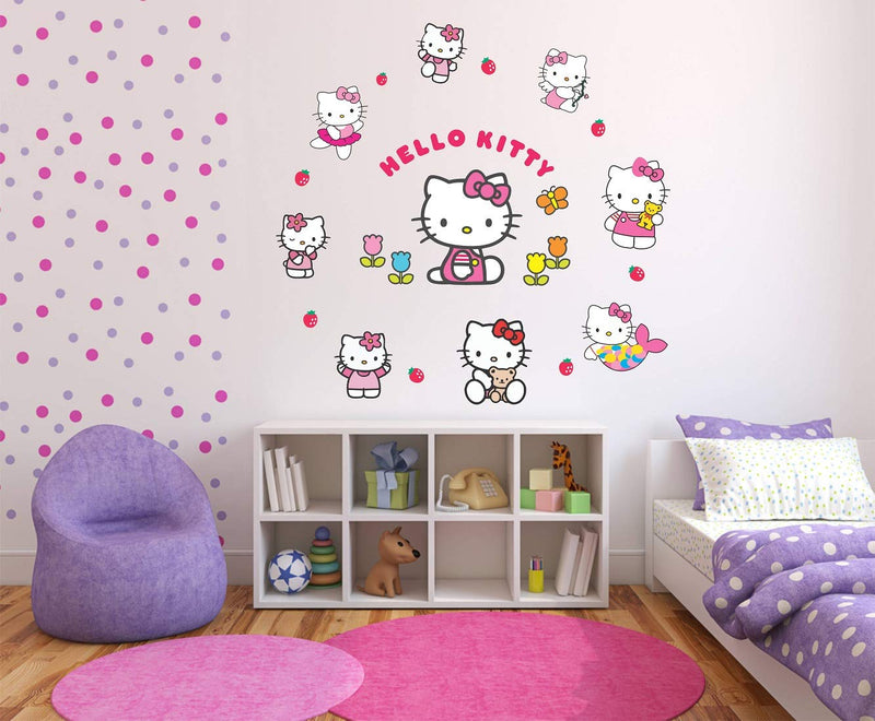 Tuffuk Helo Kitty Large Vinyl Wallstickers for Home Decorations(70 cm x 70 cm)4TZ066