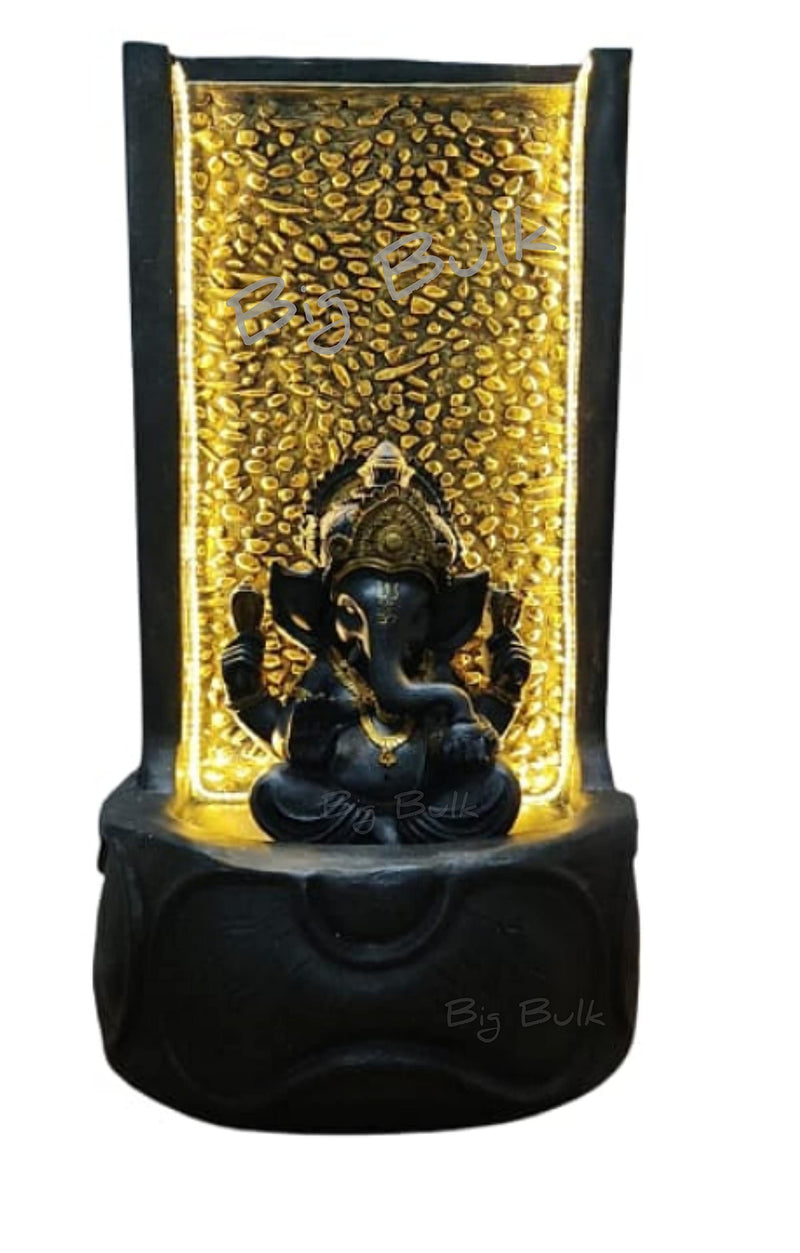 Big Bulk Indoor Outdoor WaterFall Fountain Showpiece for Home Decor Living Room Garden office Pooja Room Hall with LED Lights(Large: 94 cm X 50 cm X 40 cm)