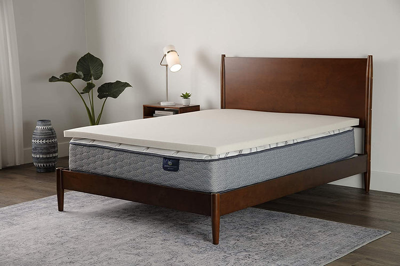 Serta CopperGel Memory Foam Mattress Topper, Full, Copper